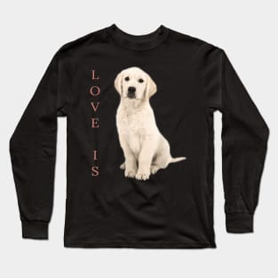 Labrador Retriever Women Men White Lab Dog Mom Long Sleeve T-Shirt